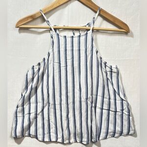 Hollister tank top blue/white stripe